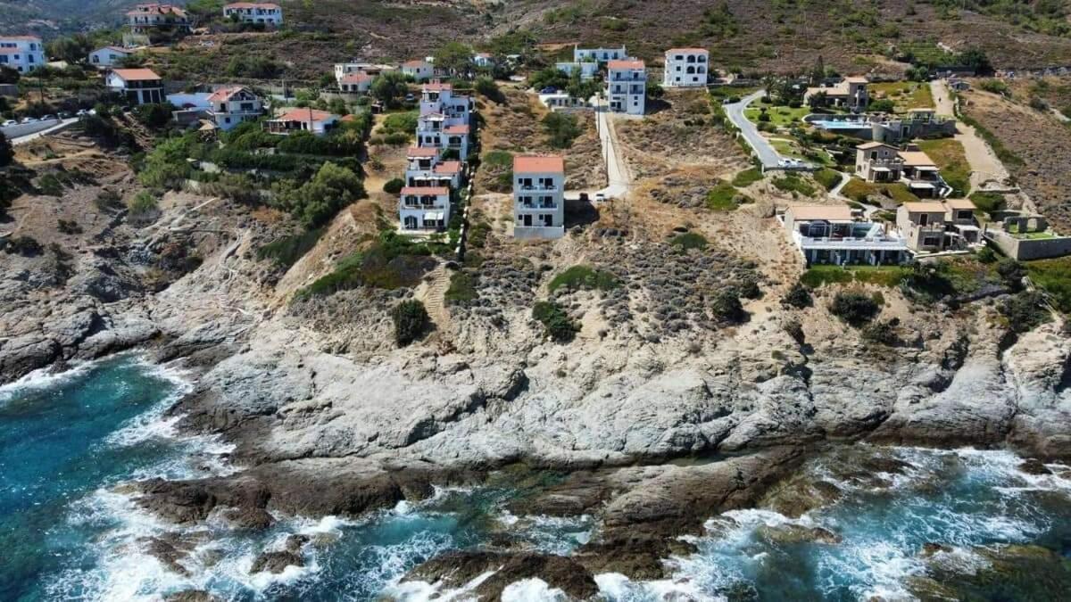 Κοχυλι 2 Με Υπεροχη Θεα Στο Αιγαιο Πελαγος! Daire Armenistis  Dış mekan fotoğraf